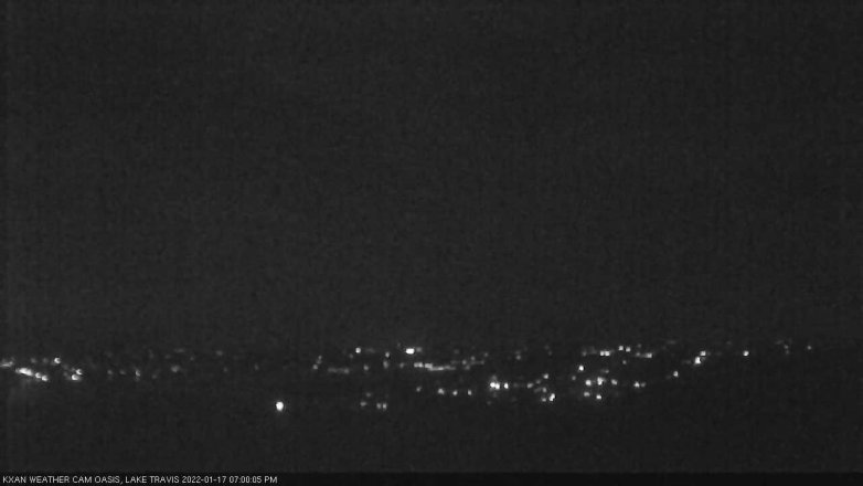 Lake Travis webcam, January 17, 2022 7:00 PM CT