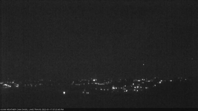 Lake Travis webcam, January 17, 2022 7:25 PM CT