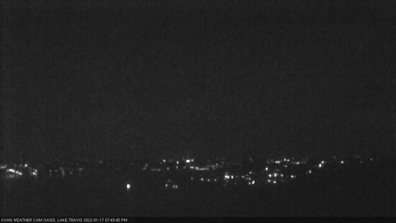 Lake Travis webcam, January 17, 2022 7:45 PM CT