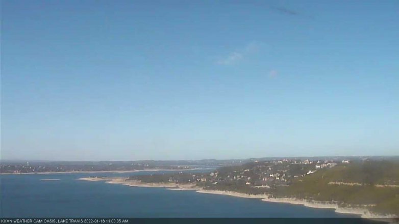 Lake Travis webcam, January 18, 2022 11:00 AM CT