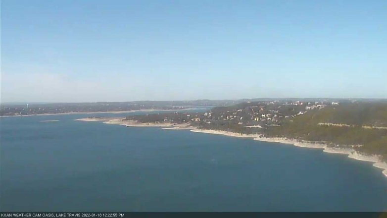 Lake Travis webcam, January 18, 2022 12:25 PM CT