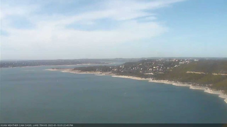 Lake Travis webcam, January 18, 2022 1:25 PM CT