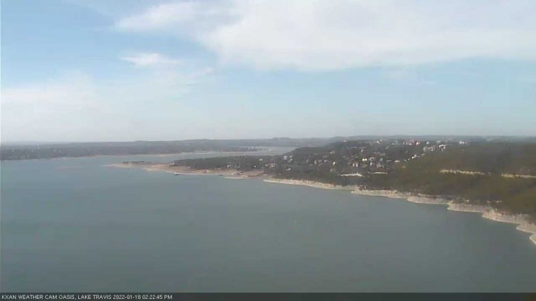 Lake Travis webcam, January 18, 2022 2:25 PM CT