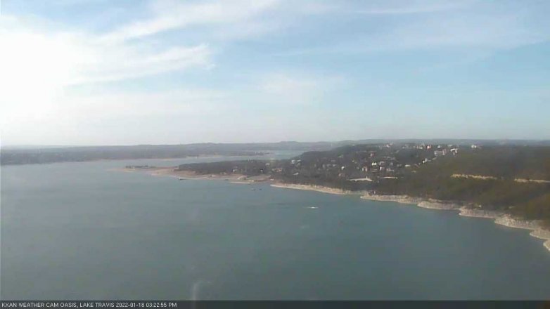 Lake Travis webcam, January 18, 2022 3:25 PM CT