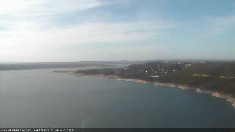 Lake Travis webcam, January 18, 2022 3:45 PM CT