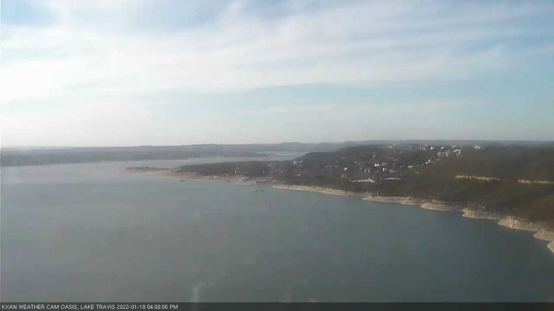 Lake Travis webcam, January 18, 2022 4:00 PM CT