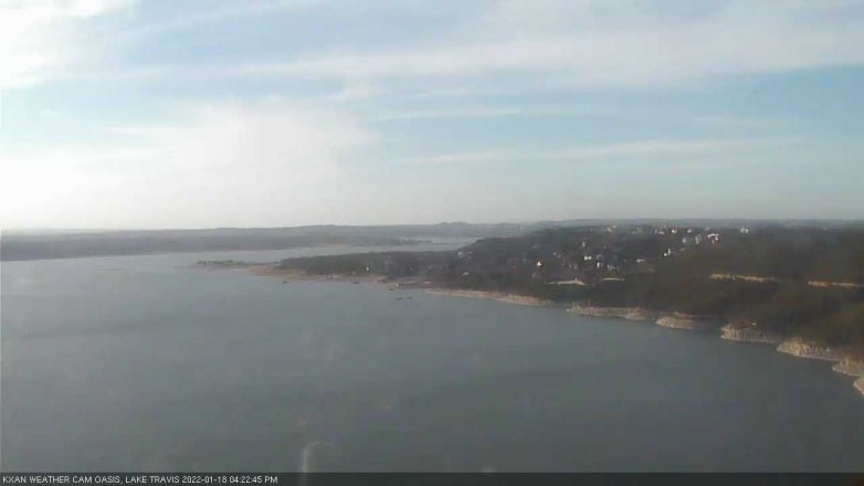 Lake Travis webcam, January 18, 2022 4:25 PM CT