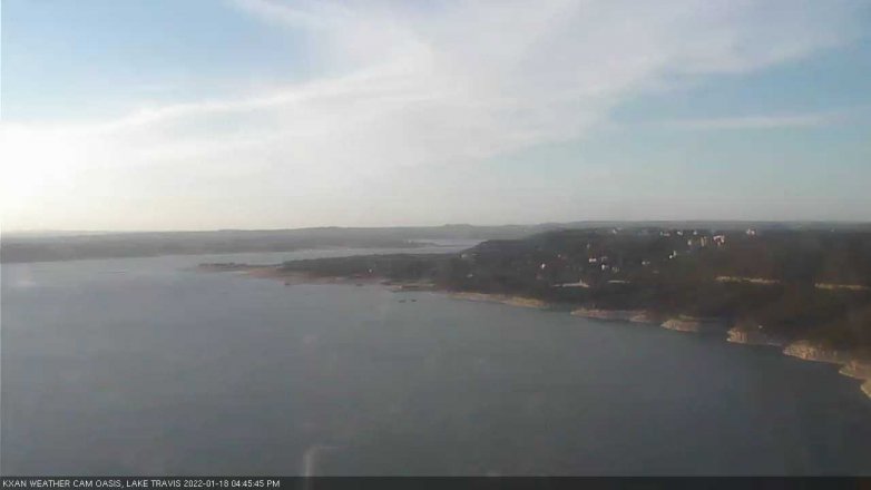 Lake Travis webcam, January 18, 2022 4:45 PM CT