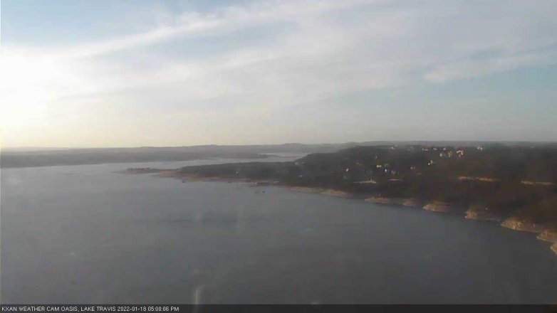 Lake Travis webcam, January 18, 2022 5:00 PM CT