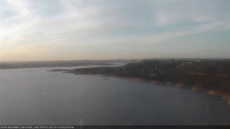 Lake Travis webcam, January 18, 2022 5:25 PM CT