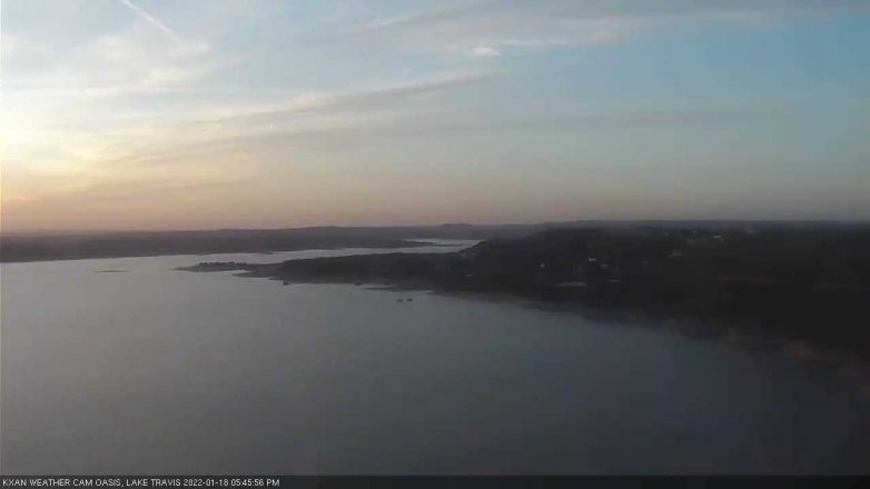 Lake Travis webcam, January 18, 2022 5:45 PM CT