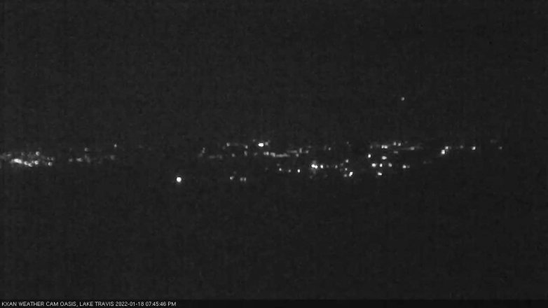 Lake Travis webcam, January 18, 2022 7:45 PM CT