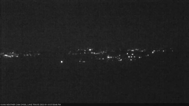 Lake Travis webcam, January 18, 2022 8:00 PM CT