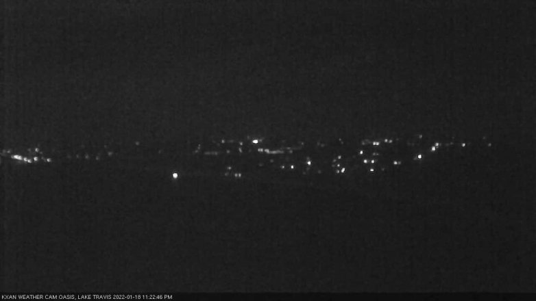 Lake Travis webcam, January 18, 2022 11:25 PM CT