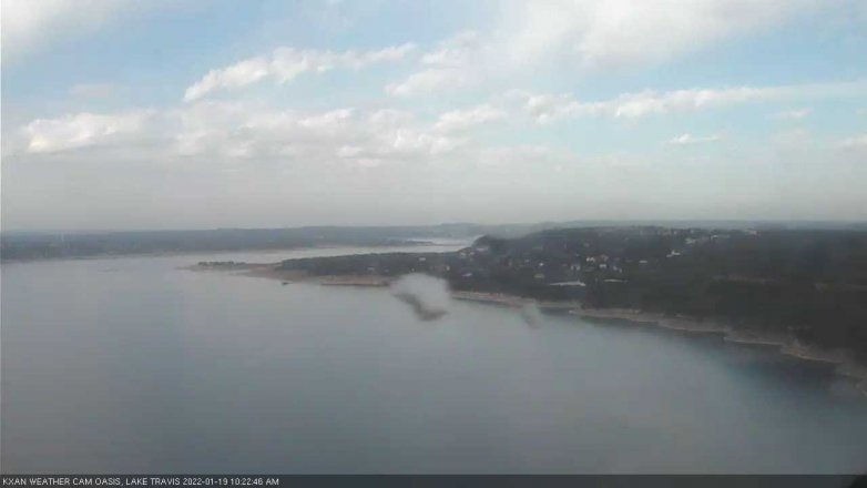 Lake Travis webcam, January 19, 2022 10:25 AM CT