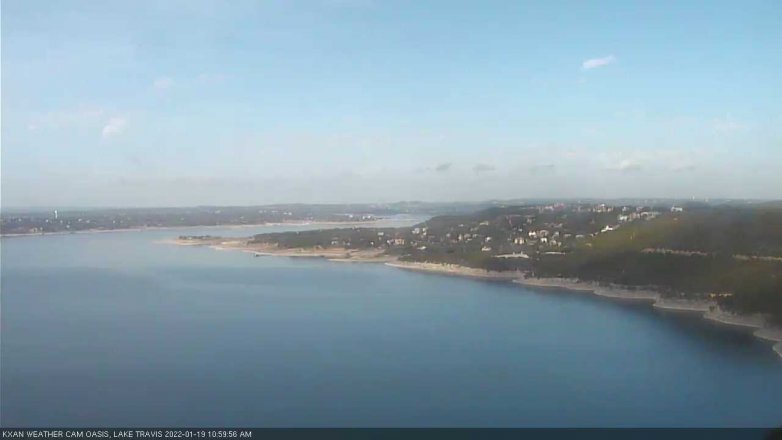 Lake Travis webcam, January 19, 2022 11:00 AM CT