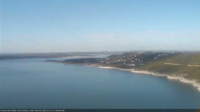 Lake Travis webcam, January 19, 2022 11:45 AM CT
