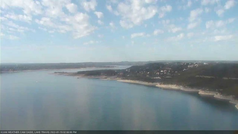 Lake Travis webcam, January 19, 2022 2:00 PM CT