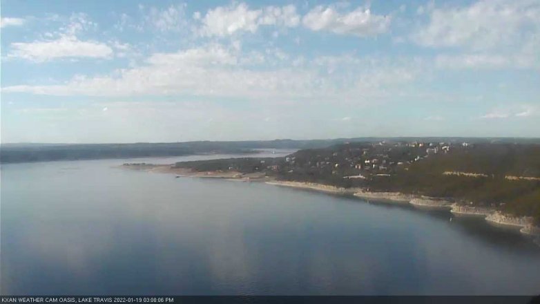 Lake Travis webcam, January 19, 2022 3:00 PM CT