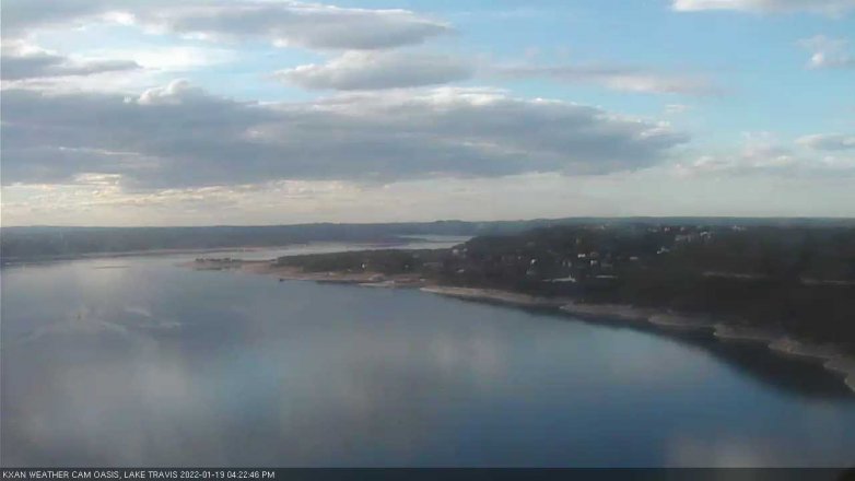Lake Travis webcam, January 19, 2022 4:25 PM CT