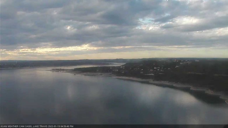 Lake Travis webcam, January 19, 2022 5:00 PM CT