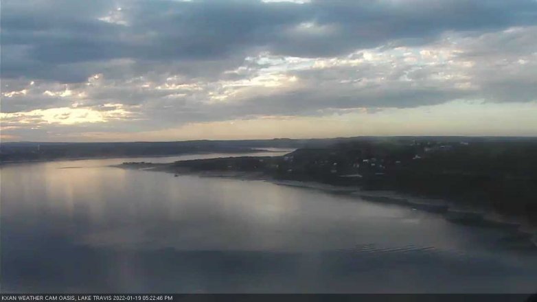 Lake Travis webcam, January 19, 2022 5:25 PM CT