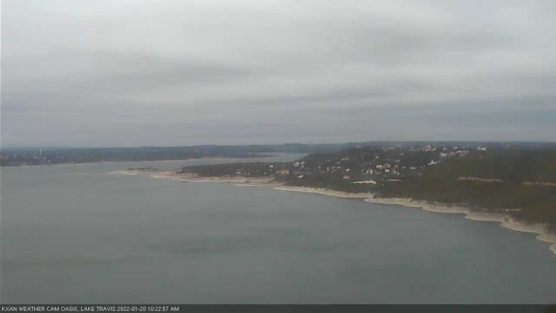 Lake Travis webcam, January 20, 2022 10:25 AM CT