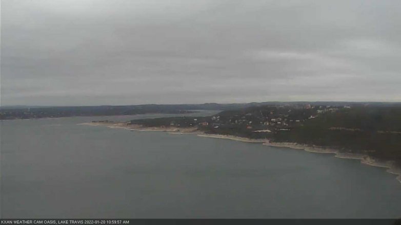 Lake Travis webcam, January 20, 2022 11:00 AM CT