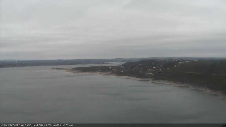 Lake Travis webcam, January 20, 2022 11:45 AM CT