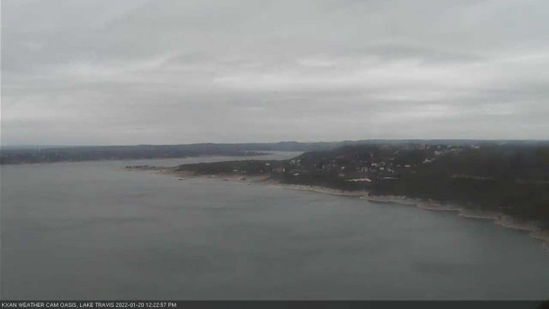 Lake Travis webcam, January 20, 2022 12:25 PM CT