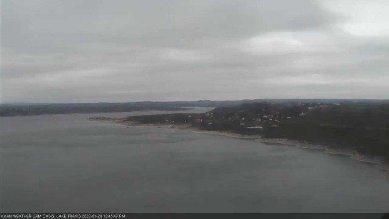 Lake Travis webcam, January 20, 2022 12:45 PM CT