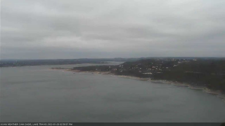 Lake Travis webcam, January 20, 2022 3:00 PM CT