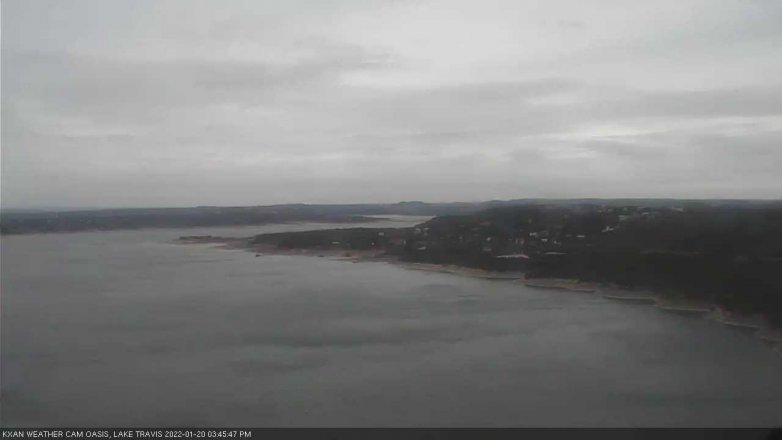 Lake Travis webcam, January 20, 2022 3:45 PM CT