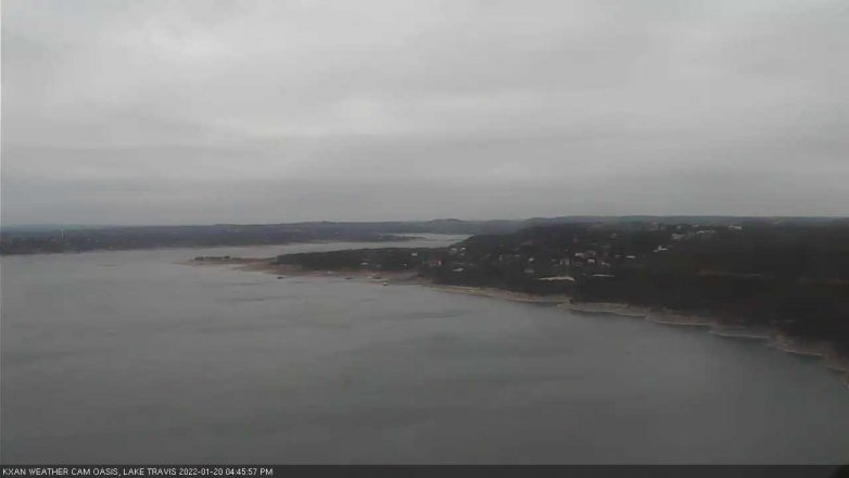 Lake Travis webcam, January 20, 2022 4:45 PM CT