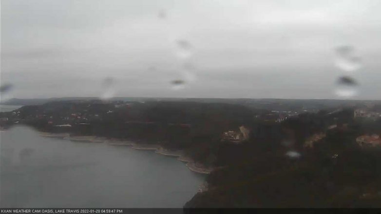 Lake Travis webcam, January 20, 2022 5:00 PM CT