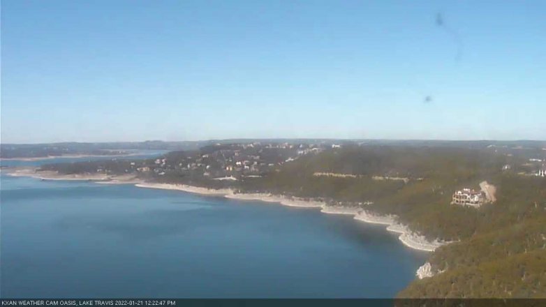 Lake Travis webcam, January 21, 2022 12:25 PM CT