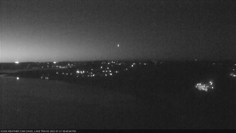 Lake Travis webcam, January 21, 2022 6:45 PM CT