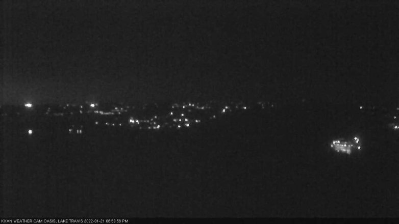 Lake Travis webcam, January 21, 2022 7:00 PM CT