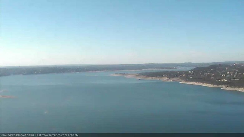 Lake Travis webcam, January 22, 2022 2:25 PM CT