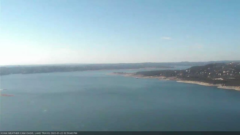 Lake Travis webcam, January 22, 2022 3:00 PM CT