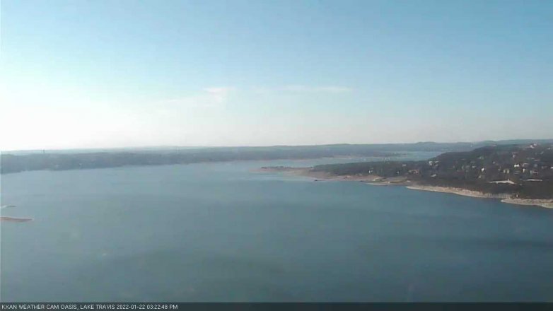 Lake Travis webcam, January 22, 2022 3:25 PM CT