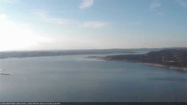 Lake Travis webcam, January 22, 2022 4:25 PM CT