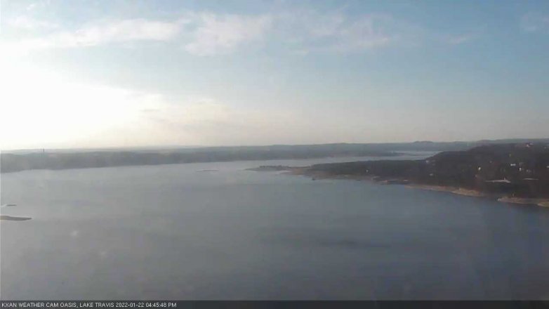 Lake Travis webcam, January 22, 2022 4:45 PM CT