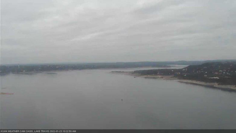 Lake Travis webcam, January 23, 2022 10:25 AM CT