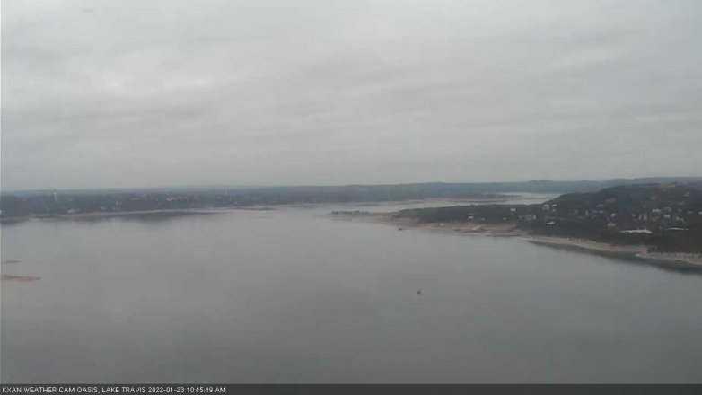 Lake Travis webcam, January 23, 2022 10:45 AM CT