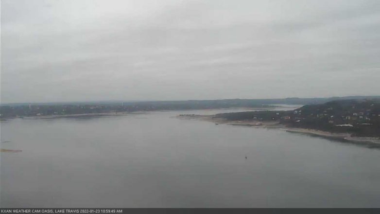 Lake Travis webcam, January 23, 2022 11:00 AM CT