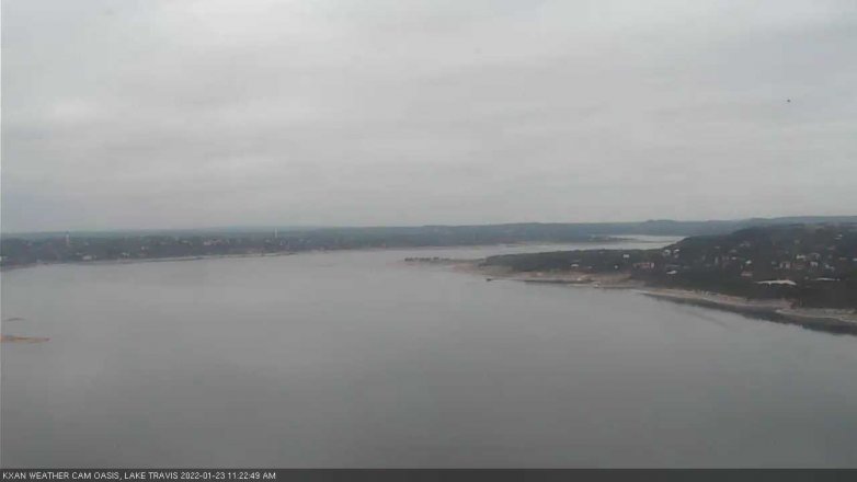 Lake Travis webcam, January 23, 2022 11:25 AM CT