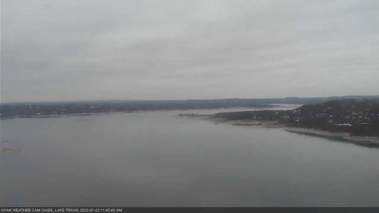 Lake Travis webcam, January 23, 2022 11:45 AM CT