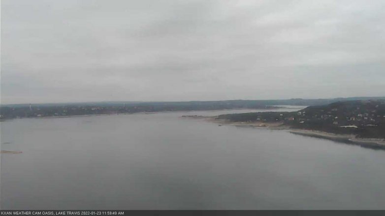 Lake Travis webcam, January 23, 2022 12:00 PM CT