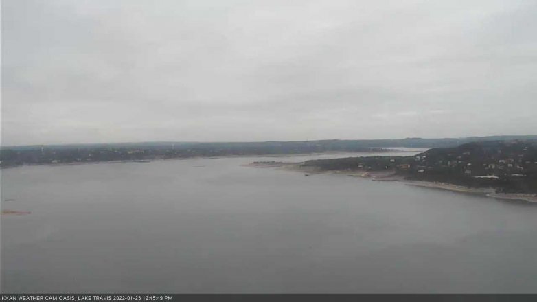Lake Travis webcam, January 23, 2022 12:45 PM CT